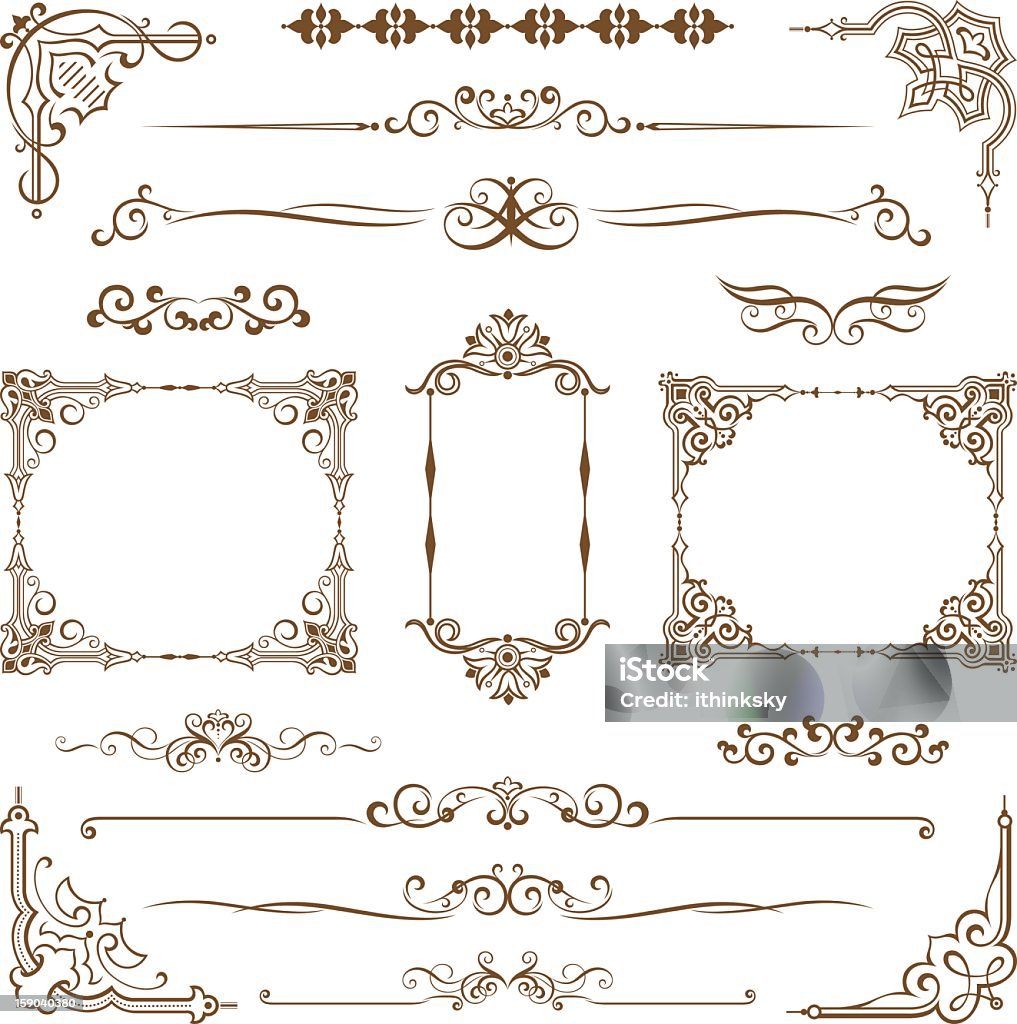 Vector vintage elemento de design de emblema de - Royalty-free Coleção arte vetorial