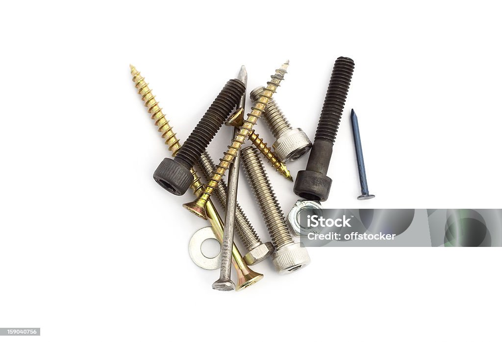 Nuts and bolts ››››› ISOLATED OBJECTS ‹‹‹‹‹ Nail - Work Tool Stock Photo