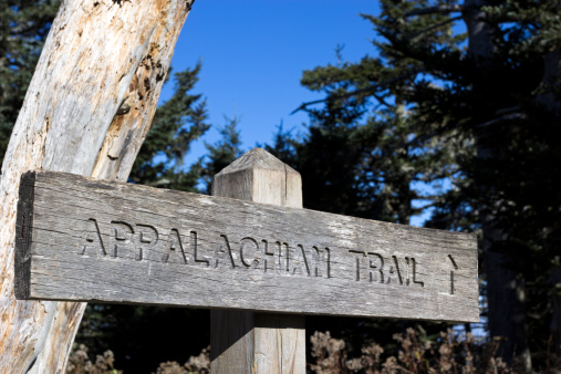Appalachian Trail wooden sign