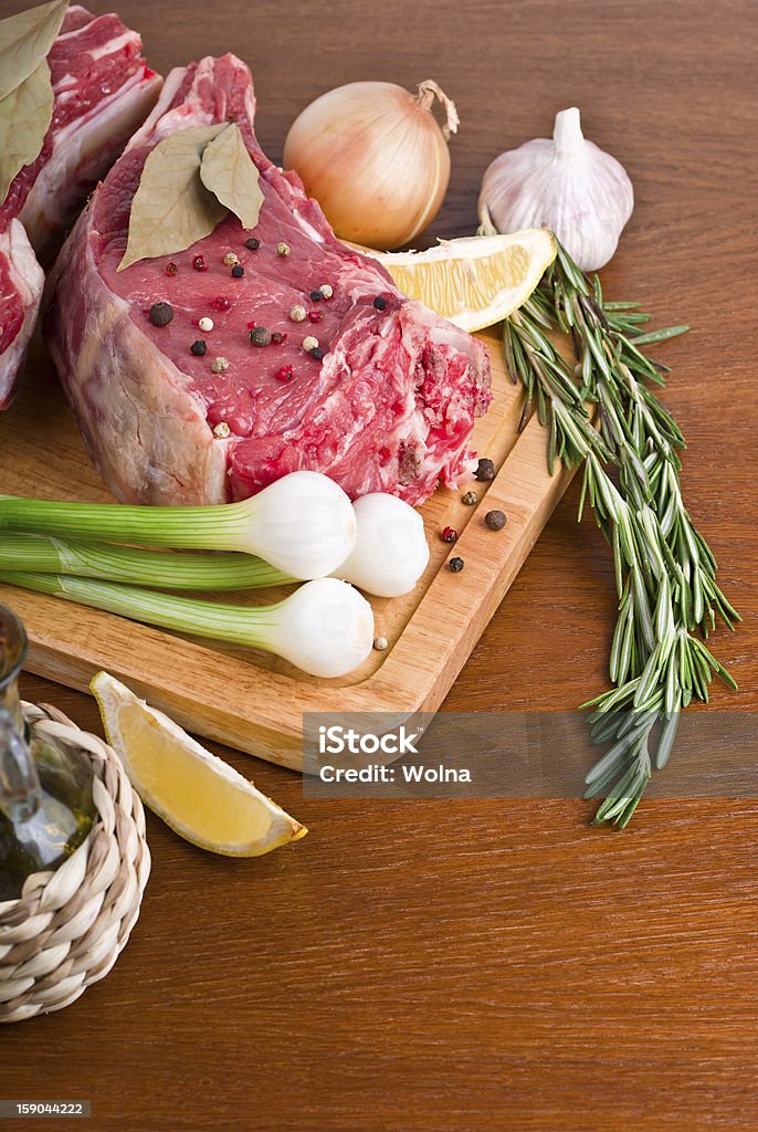 Rosbife com ingredientes - Foto de stock de Bife royalty-free