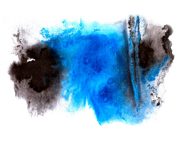 istock blue black watercolor hand isolated stain raster illustration wa 159046471