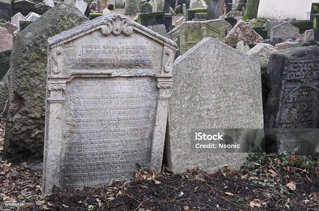 Viejo cementerio de judías en praga - Foto de stock de Arquitectura libre de derechos