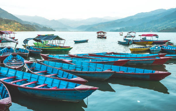 istock Boats on Phewa lake, Nepal 1590567282