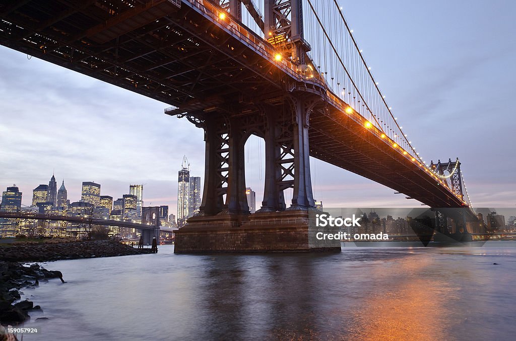 Ponte de Manhattan, Nova Iorque - Royalty-free América do Norte Foto de stock