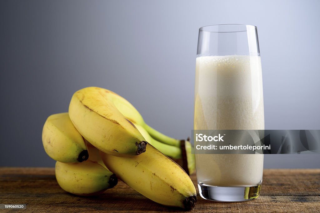 banana milkshake Banana Stock Photo