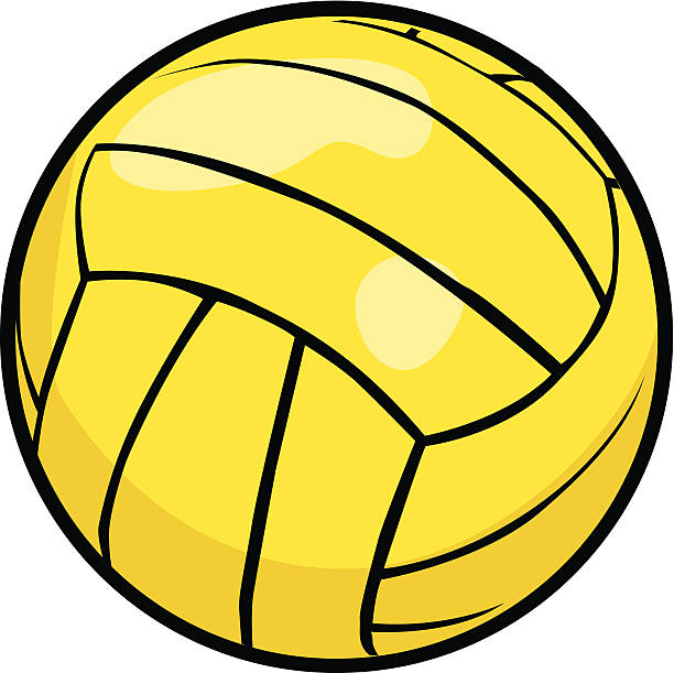 Water Polo Ball Perfect symbol for a water polo team. Water polo ball. Could be used as a volleyball. water polo stock illustrations