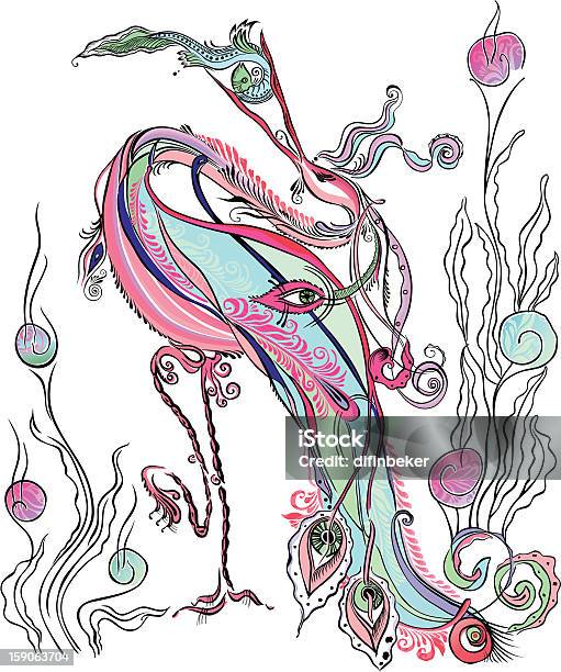 魅惑のコウノトリツバメ魚ます - ツルのベクターアート素材や画像を多数ご用意 - ツル, 水彩画, おとぎ話