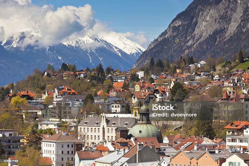 Vista de Innsbruck, Áustria - Royalty-free Alpes Europeus Foto de stock