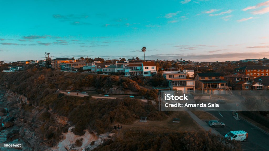 Sydney suburbs with ocean view, Northern beaches, Australia Australia Stock Photo