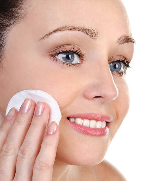 istock Skincare attractive girl applying face pack 159084504