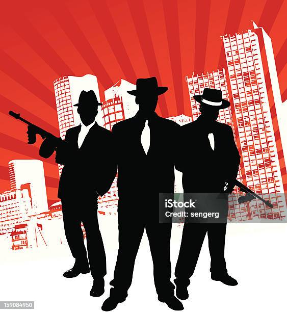 Mafia Gang Stock Illustration - Download Image Now - Organized Crime, Mafia, Gangster