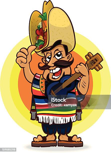 Mexican Food Stock Illustration - Download Image Now - Burrito, Cartoon, Characters