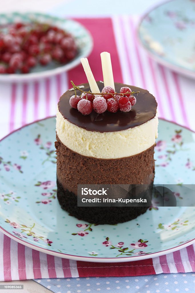 Chocolate mousse cake Mini chocolate mousse cake Bakery Stock Photo