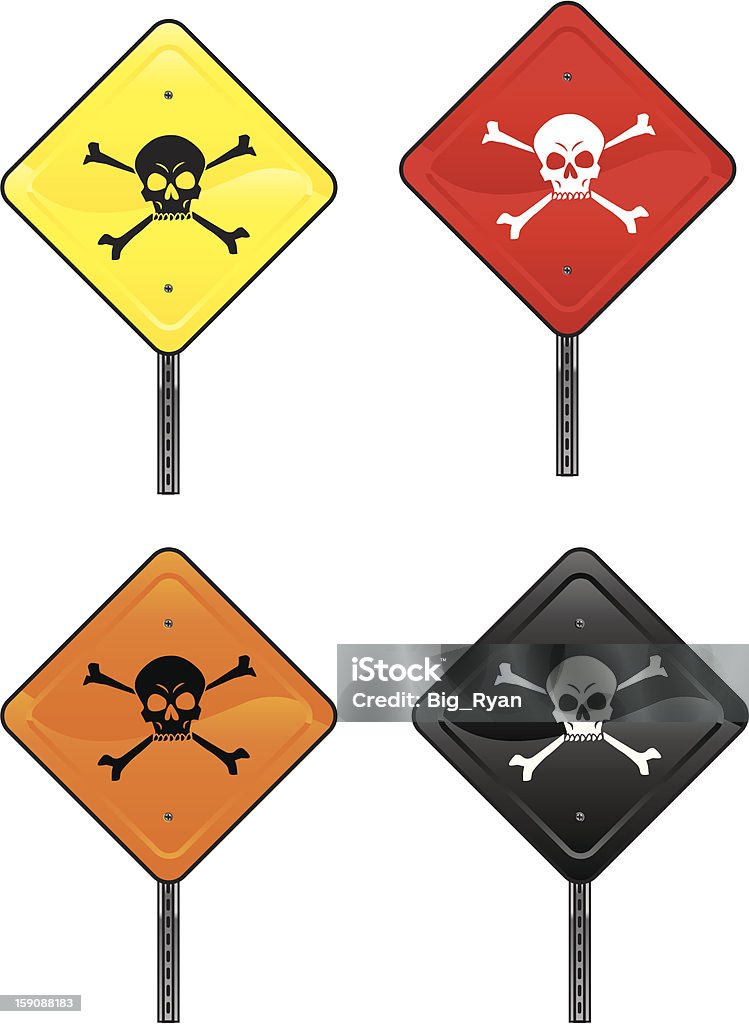 skull sign road signs with skulls on them Animal Skull stock vector