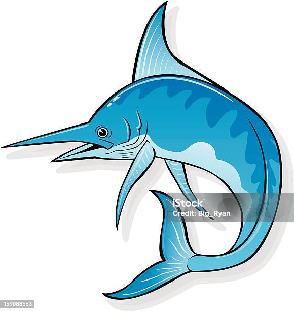 Marlin Blu - Immagini vettoriali stock e altre immagini di Ambientazione esterna - Ambientazione esterna, Animale, Animale selvatico