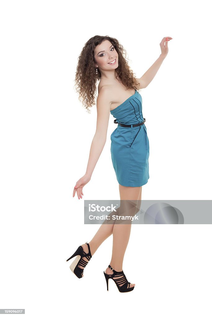 Fashion lady Image of beauty in elegant dress posing for photo Adult Stock Photo