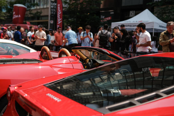 Toronto Ontario Canada June 18, 2023 13th annual Yorkville Exotic Car Show. Bloor Bay, Father's Day