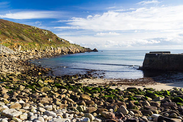 Lamorna Cove Cornwall The picturesque Lamorna Cove Cornwall England UK lamorna cove stock pictures, royalty-free photos & images