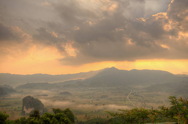 istock Viewpoint beautiful mountain at "Phu-Lang-ka" Phayao , northern Thailand 159096702