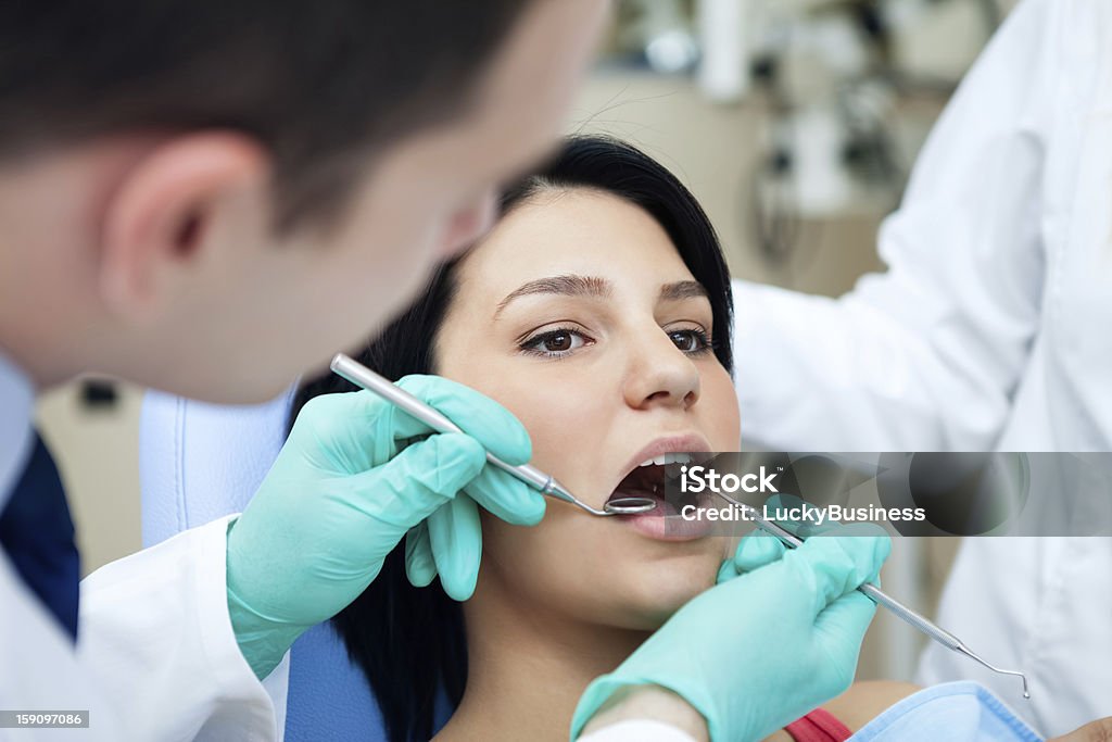 Esame dentale - Foto stock royalty-free di Accudire