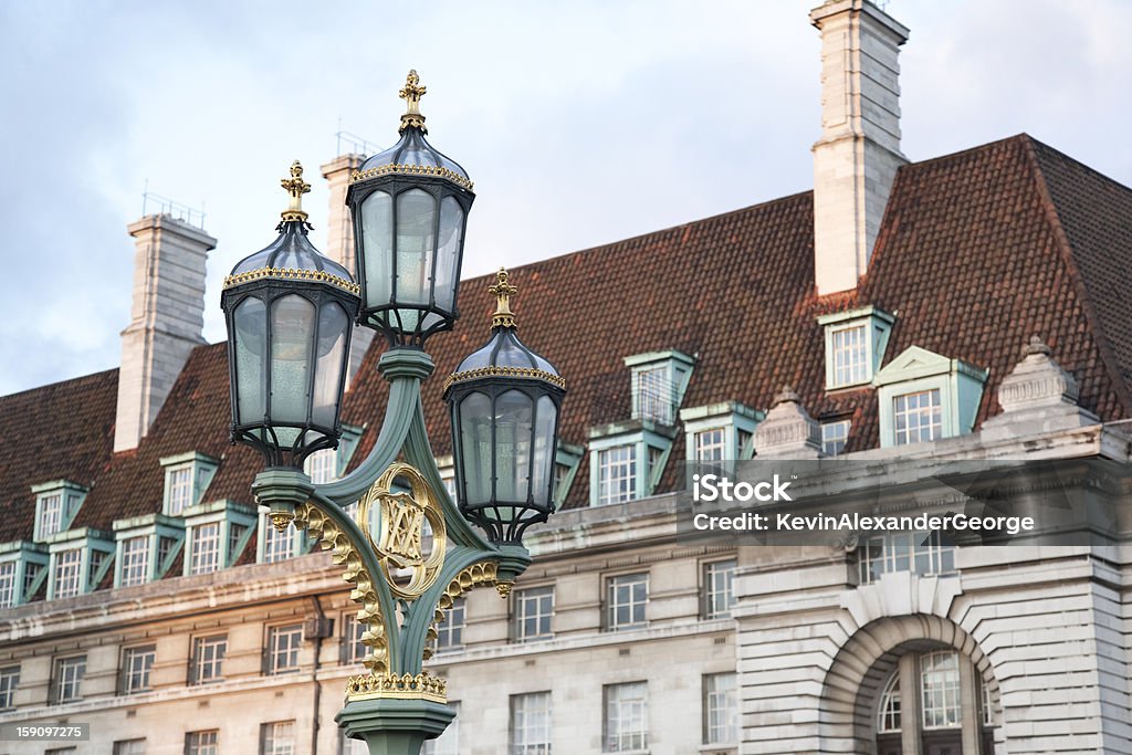 Westminster Most Lamppost; Londyn - Zbiór zdjęć royalty-free (Anglia)