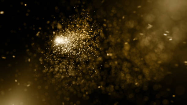 istock Particles gold glitter bokeh award dust abstract background 1590999767