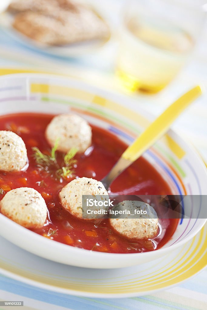 Sopa de tomate - Foto de stock de Aipo royalty-free