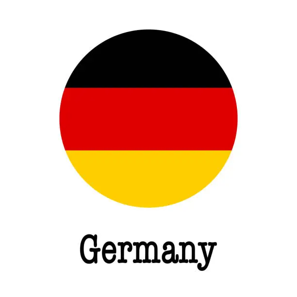 Vector illustration of Flag of Germany.