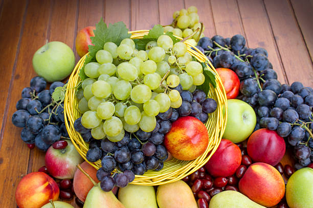 istock Organic fruits on the table 159107918