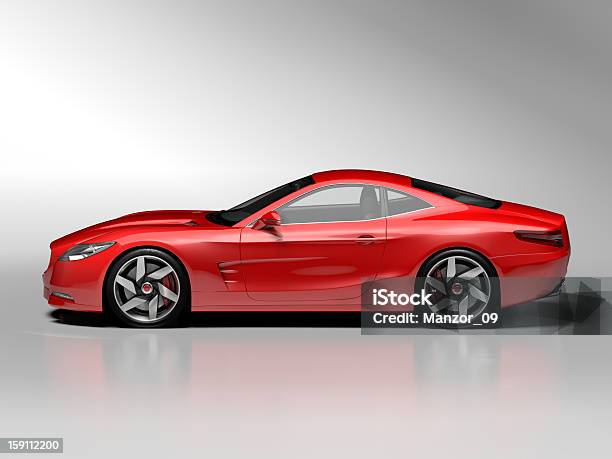 Carro Desportivo - Fotografias de stock e mais imagens de Carro Desportivo - Carro Desportivo, Tridimensional, Vermelho