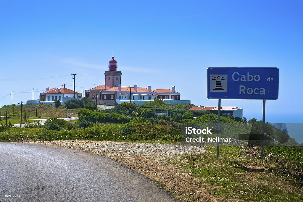 Cabo da Roca (Portugal), West point le plus d'Europe - Photo de Bleu libre de droits