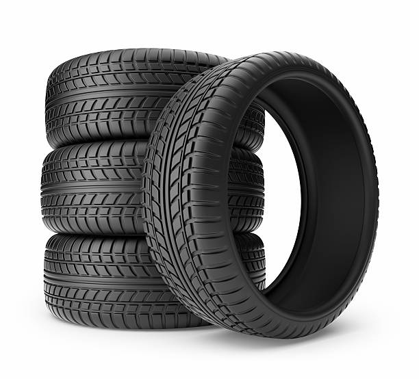 istock Automobile tire. 3D icon isolated 159112459