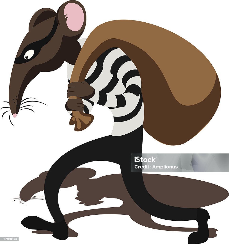 Rat Robbing Rat Thief Stock Illustration - Download Image Now - Addiction, Animal ...