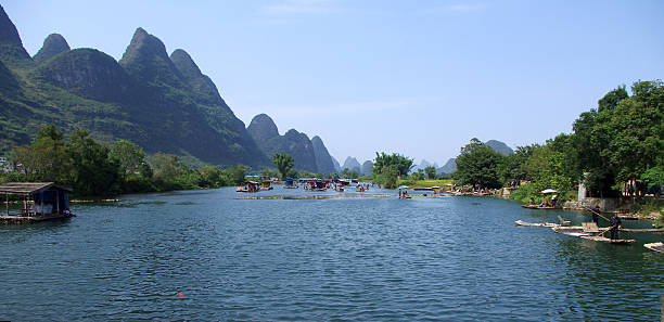 istock Guilin, Yangshuo Yulong River rafting 159120053
