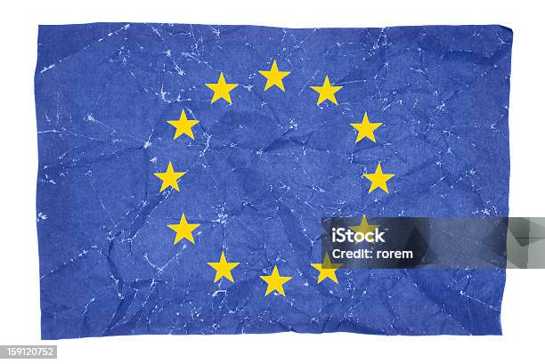 Flaga Ue - zdjęcia stockowe i więcej obrazów Europa - Lokalizacja geograficzna - Europa - Lokalizacja geograficzna, Flaga, Pomarszczony