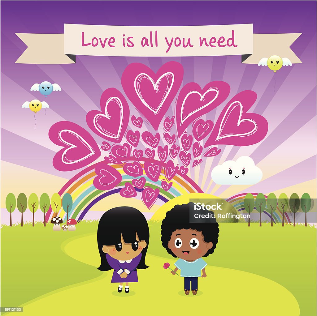 Love Is All You Need Illustration Stock Illustration - Download Image Now -  I Love You, Asian and Indian Ethnicities, Adolescence - iStock