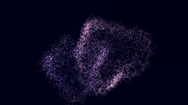 istock Technological background. A wave of musical particles intertwined with dots and lines. Internet explorer for big data. 3D. 1591212686