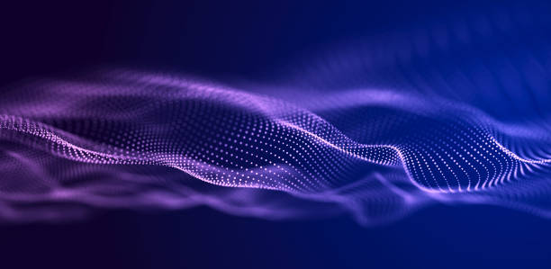 istock Abstract wave of musical sounds. Smooth information transfer. 3D rendering. 1591212729