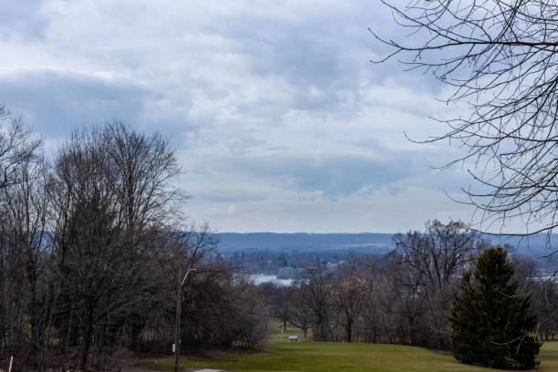 istock Scenic landscape view of a tranquil open field 1591217239