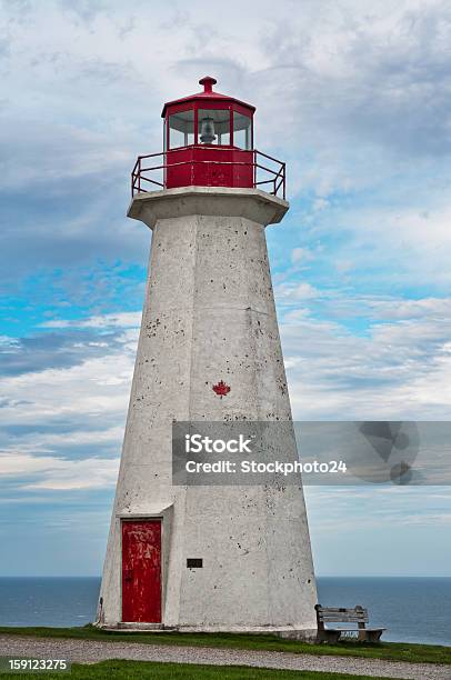 Cape George Lighthouse Stock Photo - Download Image Now - Blue, Built Structure, Canada