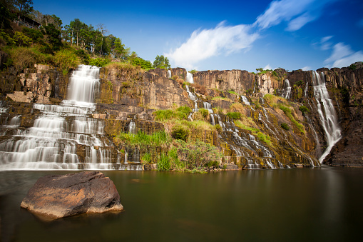 Pongour waterfall, central highlands, Dalat, Vietnam, Southeast Asia, Asia