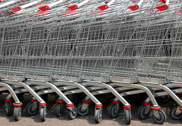 istock Shopping cart trolley 159124229