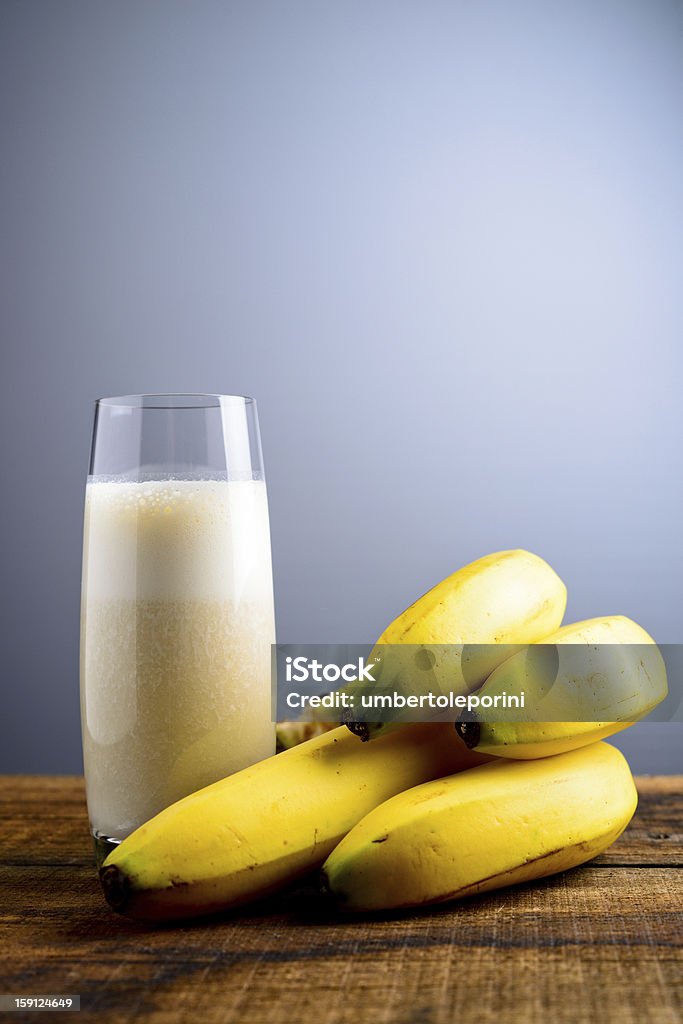 Batido de banana - Royalty-free Banana - Fruto tropical Foto de stock