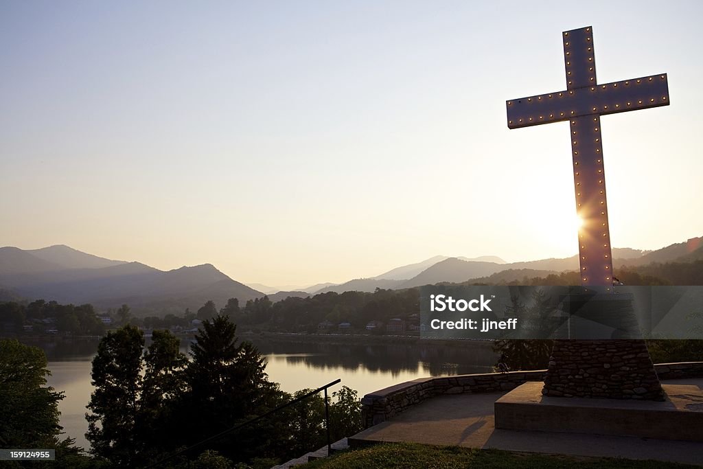 Крест на горы - Стоковые фото Аппалачиа роялти-фри