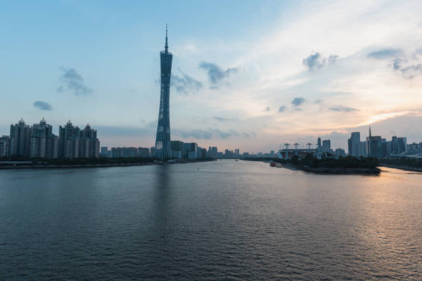 istock Sunset on the Pearl River-Guangzhou 1591271502