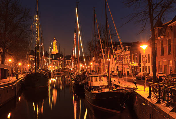 istock Winter in a Dutch canal. 159127755