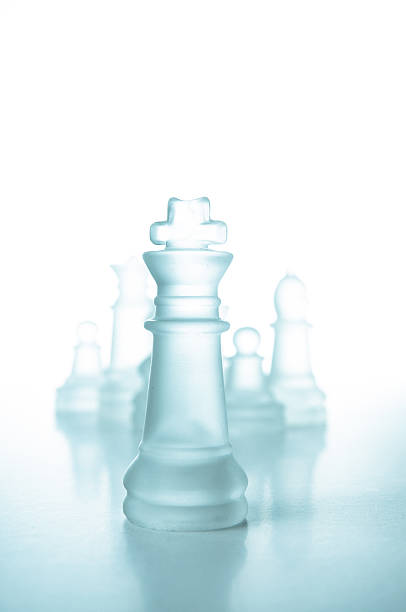 istock Success and leadership concept, glass chess king 159127814