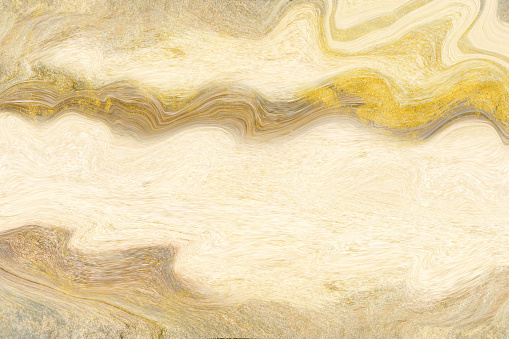 Details marble light egg nog and gold line indoor floor texture background. Top counter luxury marble