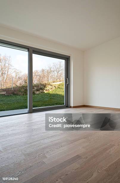 New Empty Apartment Room Stock Photo - Download Image Now - Window, Sliding, Sliding Door