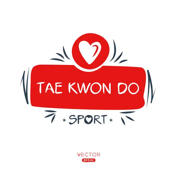 Vector illustration of Tae kwon do sport